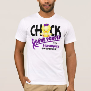 Camiseta Púrpura ida polluelo 2 del Fibromyalgia
