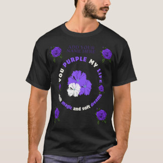Camiseta púrpura mi vida