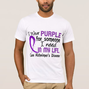Camiseta Púrpura para alguien necesito la enfermedad de