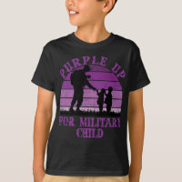 Púrpura para los niños militares Arcoíris Niño mil