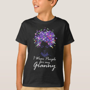 Camiseta Púrpura Para Mi Abuela Apoyo Alzheimerheimer