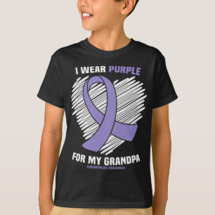 Camiseta Púrpura Para Mi Abuelo Fibromialgia Conciencia