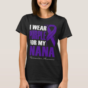 Camiseta Púrpura Para Mi Fea De Conciencia De Nana Fibromia