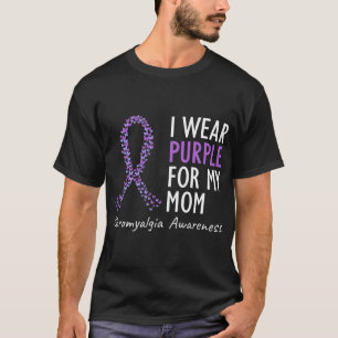 Camiseta Púrpura Para Mi Mamá Cinta De Concientización Fibr