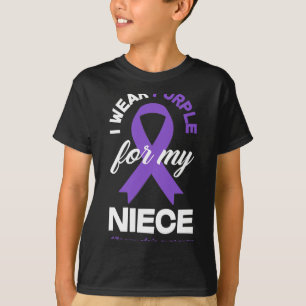 Camiseta Púrpura Para Mi Niña Fibromialgia Conciencia 1