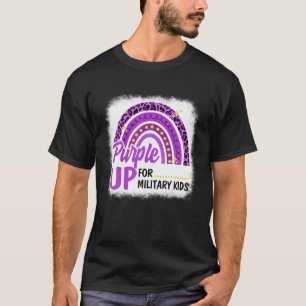 Camiseta Púrpura Para Niños Militares Arcoiris Niños Milita