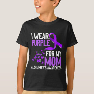 Camiseta Púrpura por la conciencia de mi mamá Alzheimer