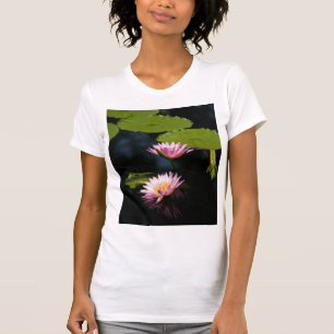 Camiseta Púrpura Púrpura Lotus Waterlilies T Shirt