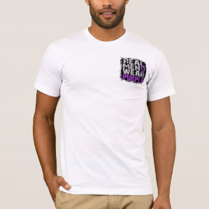 Camiseta Púrpura real del desgaste de hombres del lupus