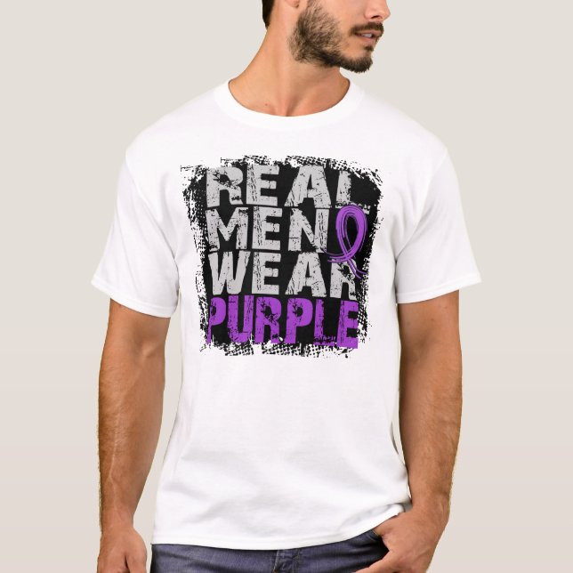 Camiseta Púrpura real del desgaste de hombres del lupus (Anverso)
