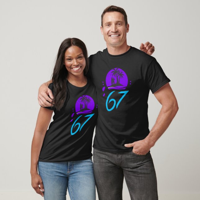 Camiseta Púrpura Retro 67  (Unisexo)