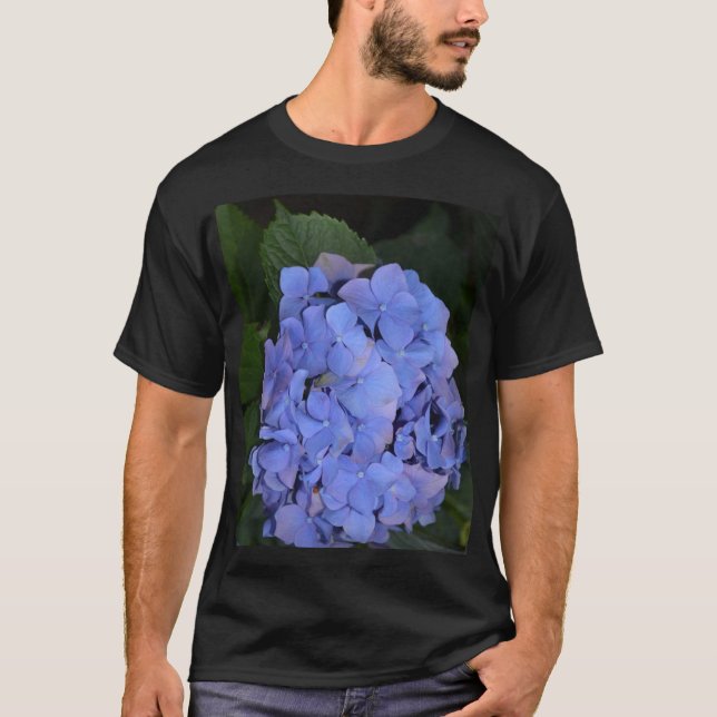 Camiseta Púrpura Rústica Hidrangea macrophylla (Anverso)