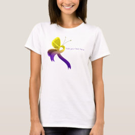 Camiseta Púrpura y amarilla Cinta de sensibilización Maripo