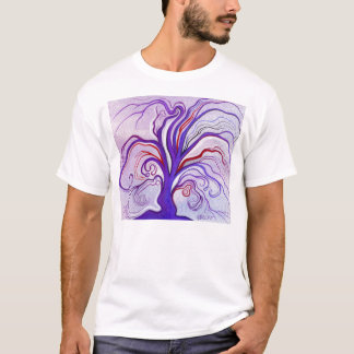 Camiseta Púrpura y árbol de la lavanda
