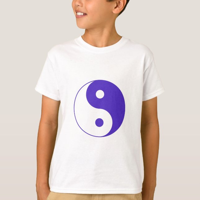 Camiseta Púrpura Yin-Yang de la lavanda (Anverso)