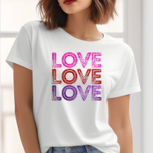Camiseta Purpurina afligida Día de San Valentín de