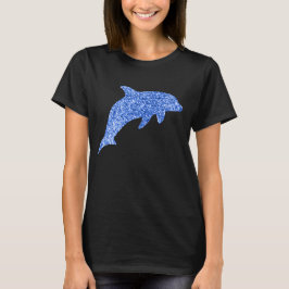 Camiseta Purpurina azul delfín