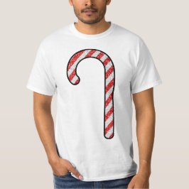Camiseta Purpurina Candy Cane