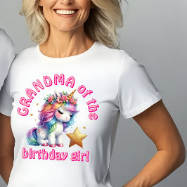 Camiseta Purpurina chicas mágicos de unicornio edad abuela