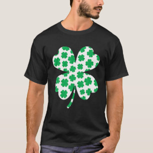 Camiseta Purpurina Clover Shamrock St Patricks Day Para Muj