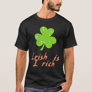 Camiseta Purpurina Clover Shamrock St Patricks Day Para Muj
