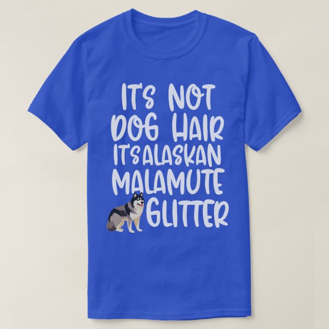 Camiseta Purpurina de Alaskan Malamute TShirt (Diseño del anverso)