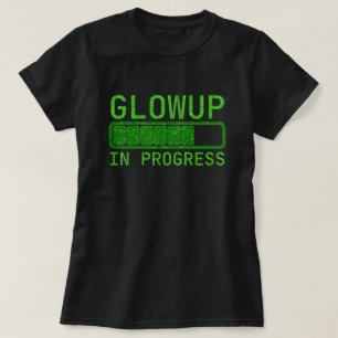 Camiseta Purpurina De Glowup En Progreso
