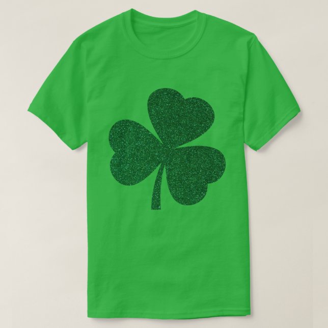 Camiseta Purpurina de mujeres Shamrock T-Shirt - St. Patric (Diseño del anverso)