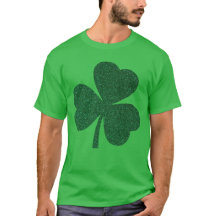 Purpurina de mujeres Shamrock T-Shirt - St. Patric