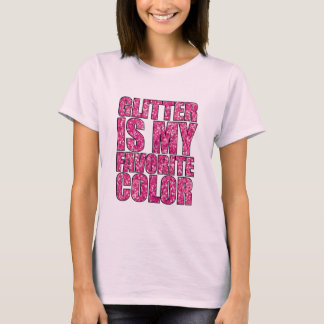 Camiseta  Purpurina es mi color favorito