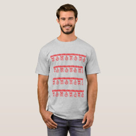 Camiseta Purpurina HO HO HO (Rojo)