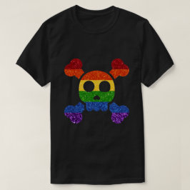 Camiseta PURPURINA LGBT: Cráneo de arcoiris 'n'