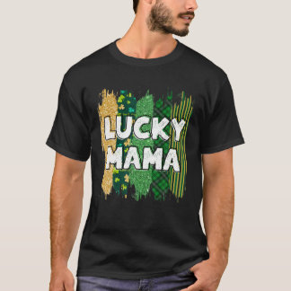 Camiseta Purpurina Lucky Mama, Día de San Patricio, Iri