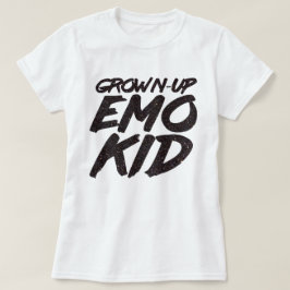 Camiseta Purpurina negro adulto emo kid