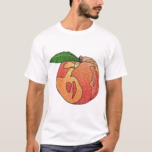 Camiseta Purpurina Peach (Anverso)