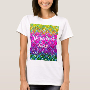 Camiseta Purpurina Piel de serpiente púrpura