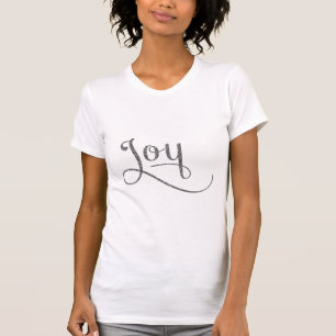 Camiseta Purpurina plateado de Joy Script