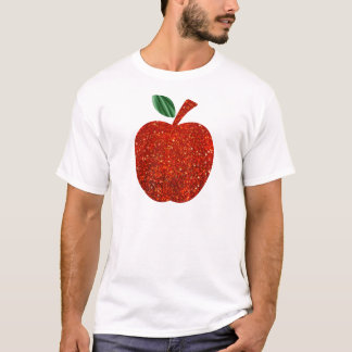 Camiseta Purpurina rojo Apple