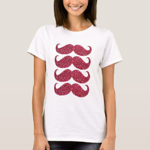 Camiseta Purpurina Rojo Mustache #2