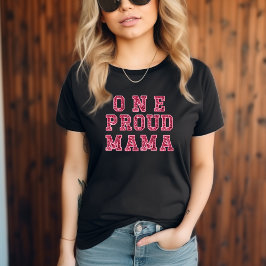 Camiseta Purpurina rosa una madre orgullosa