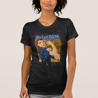 Camiseta purpurina rosie the riveter