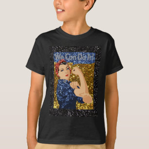 Camiseta purpurina rosie the riveter