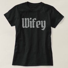 Camiseta Purpurina Silver Wifey