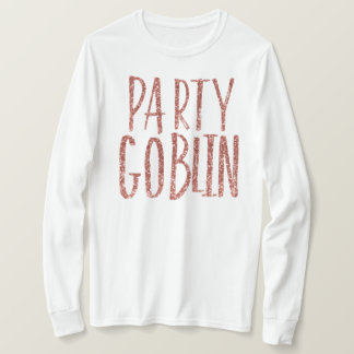 Camiseta Purpurina subió Goblin del oro del fiesta