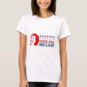 Camiseta purpurina vote hillary