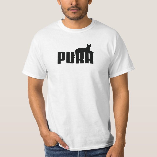 Camiseta PURR con un gato en reposo (Anverso)
