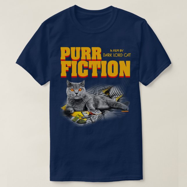 Camiseta Purr Ficción (Diseño del anverso)