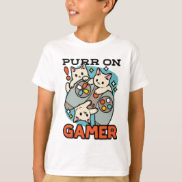 Camiseta Purr on Gamer - Diseño de juegos para gatos