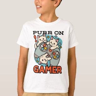 Camiseta Purr on Gamer - Diseño de juegos para gatos