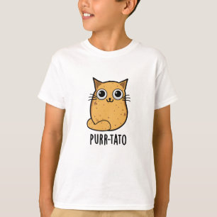 Camiseta Purr-tato Gracioso Gato Pun